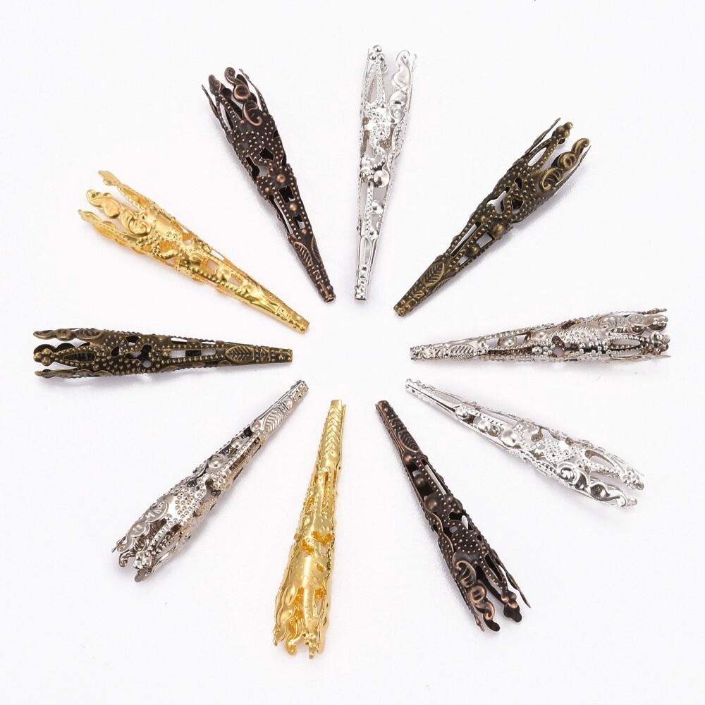 Filigree Bead Cone - Mixed 41x8mm
