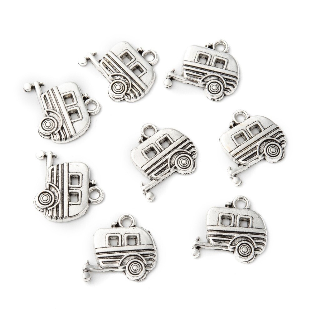 NZMH - Caravan Charm Silver 17x18mm