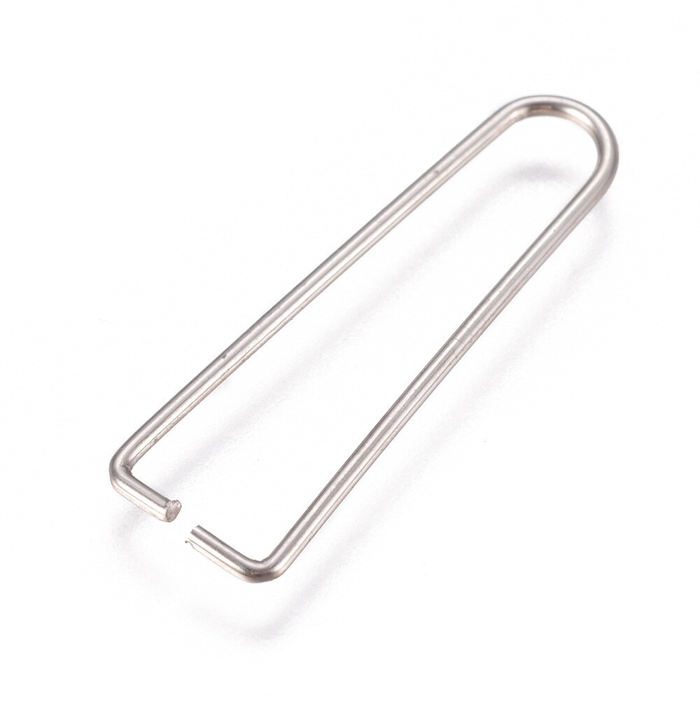 304 SS Ice Pick Pinch Bail - 27x8mm