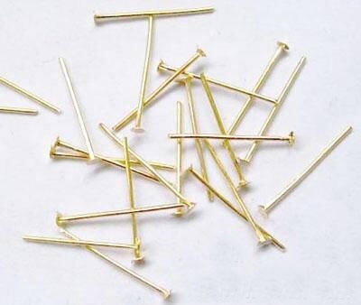 Head Pin - Golden 18mm (20 Gauge)