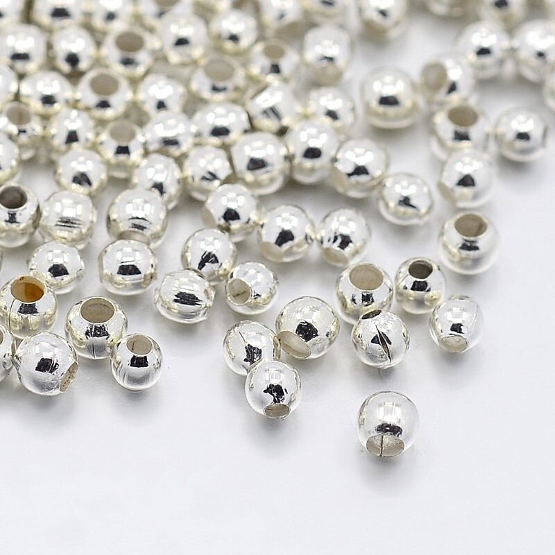 Inspiration Kit - Round Silver Spacer 2.5x2mm x 600 Pieces