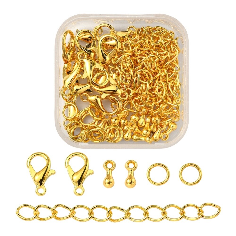 Inspiration Kit - Gold Necklace Closure Findings (80 Piece)