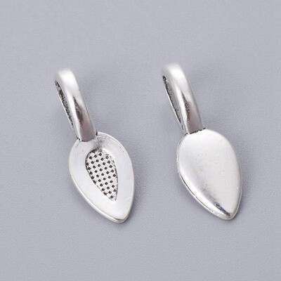 Flat Pad Bail - Silver 21x7mm