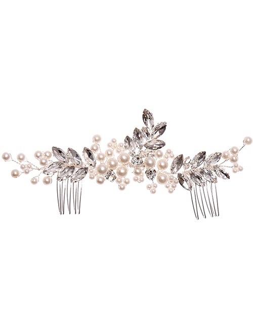 Pearl &amp; Rhinestone Bridal Hair Comb