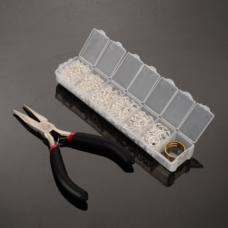 Inspiration Kit - Jump Ring Mix (Silver ) + Pliers