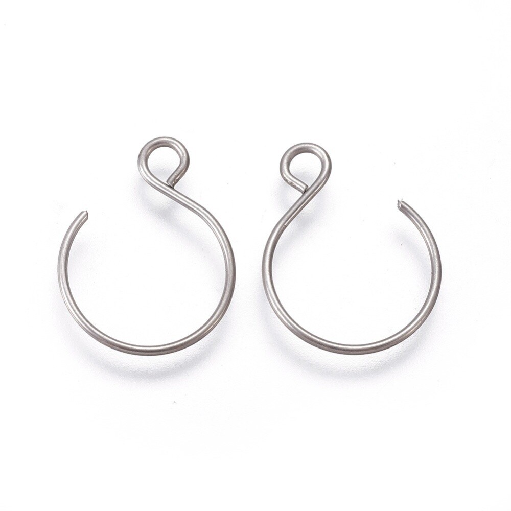 304 SS Round Hooks - 18.5x14mm (Pair)