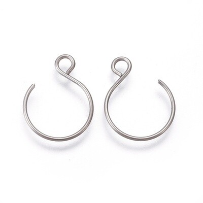 304 SS Round Hooks - 18.5x14mm (Pair)