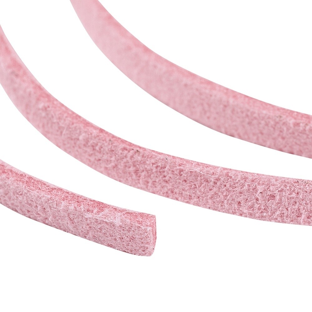 Faux Suede Cord Pink - 3x1.5mm