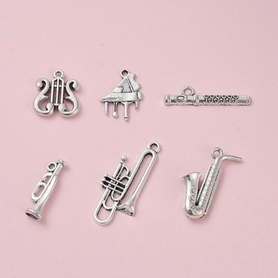 Musical Charm Mix - Silver