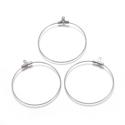 304 SS Hoop - 44.5x40mm (Pair)