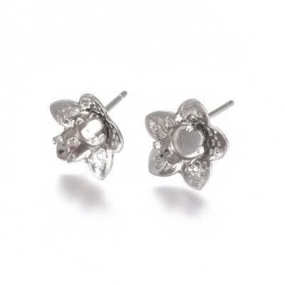 304 SS Flower Post - 4mm Tray (Pair)