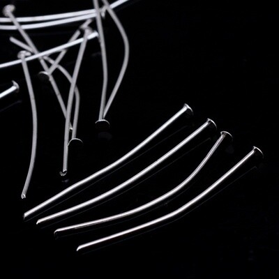 Head Pins - Silver 45mm