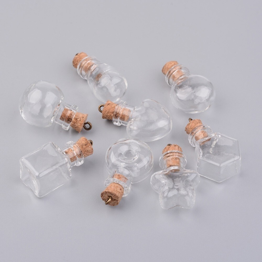 Bead Container - Wishing Bottle Mixed Shapes