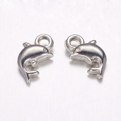 MP Dolphin - Silver 13x7mm