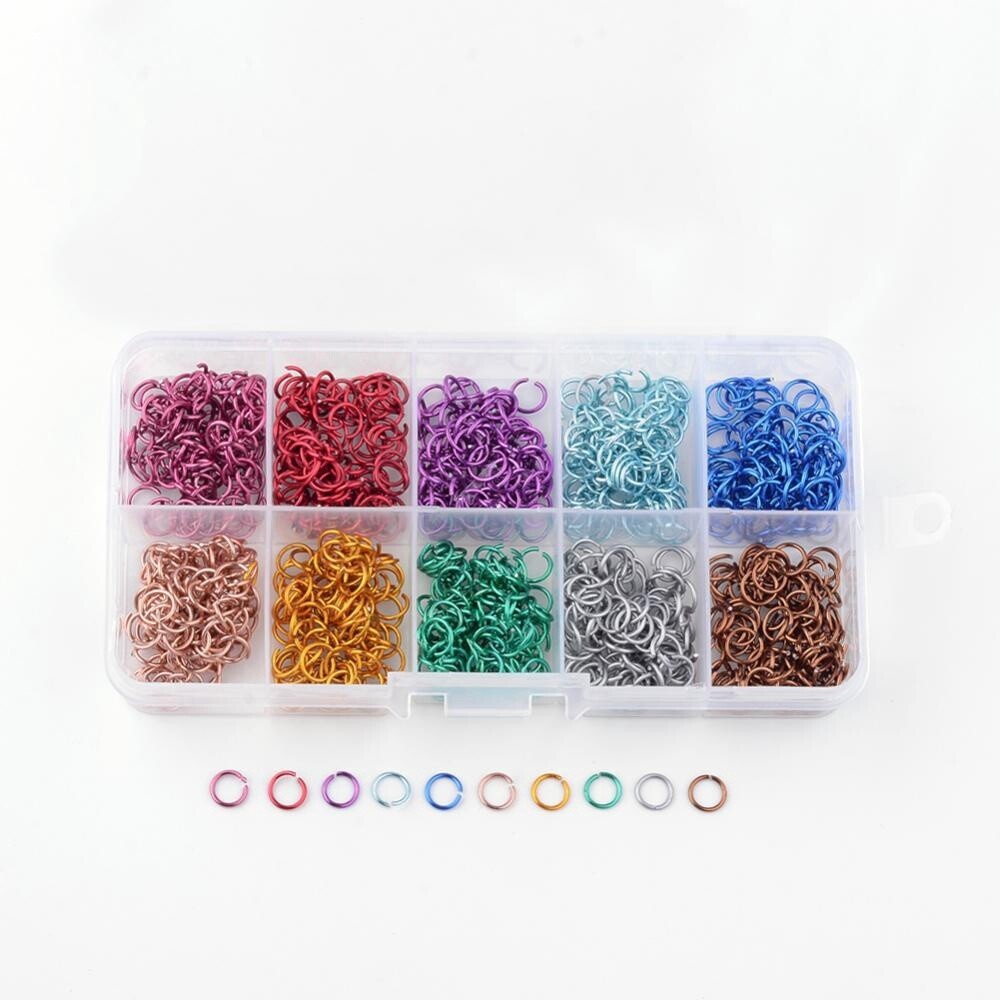 Coloured Aluminium Jump Ring - 6mm