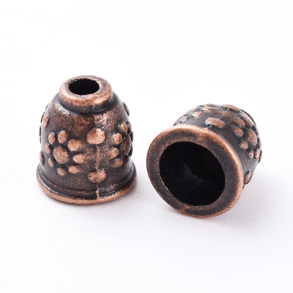 End Cap - Red Copper 11x10mm