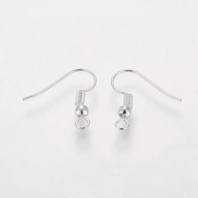 Earring Hook - Silver NF &amp; CF (Pair)