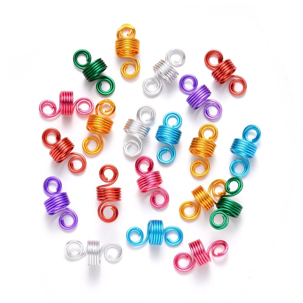 Dread Lock Cuff Coil - 5 Loop Curl Mixed (LH 8mm)