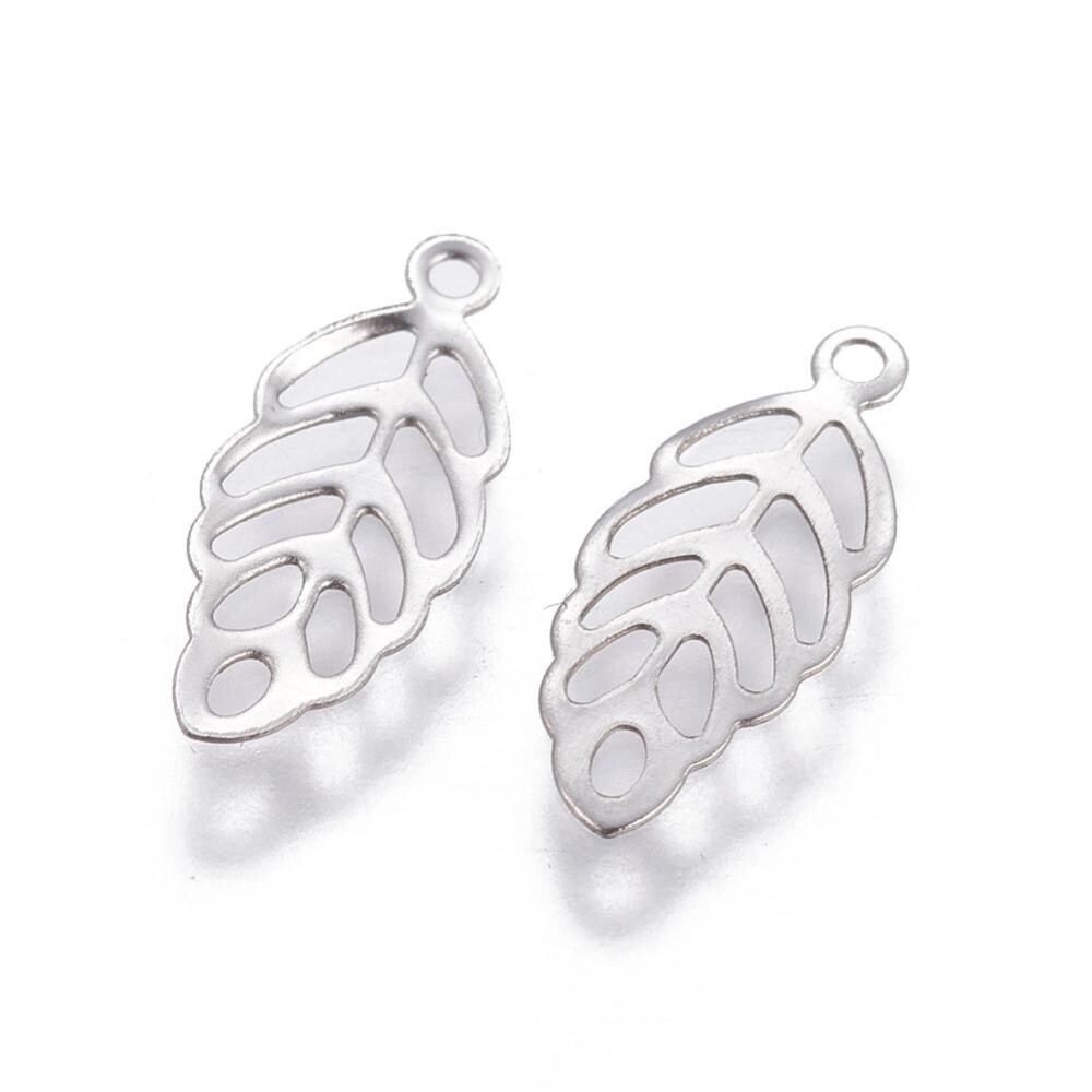 316 SS Charm - Leaf 13x5mm