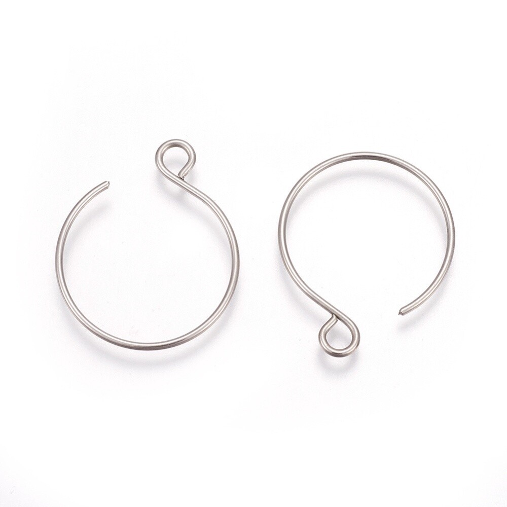 304 SS Round Hook - 22x18mm (Pair)