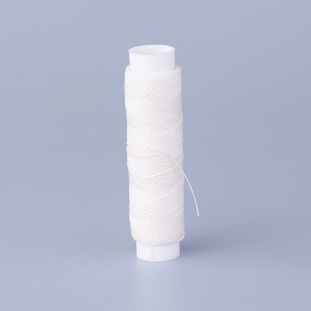 Polyester Waxed Braid - .45mm White (35m Roll)