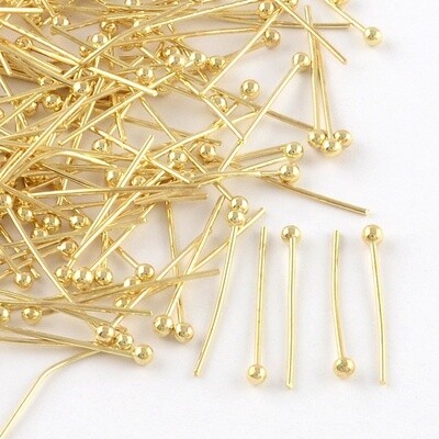 Ball Head Pins -  Gold 30mm