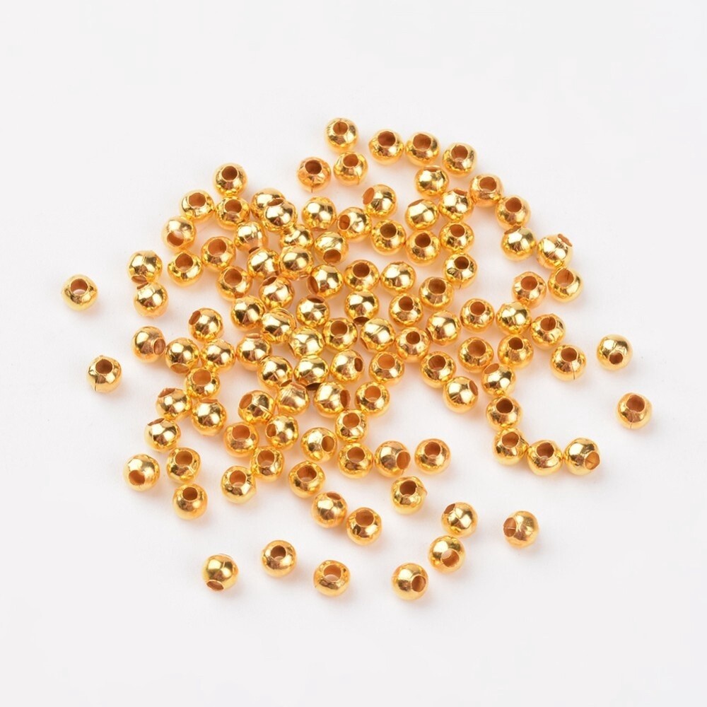 Inspiration Kit - Round Gold Spacer 3.2mm x 500 Pieces