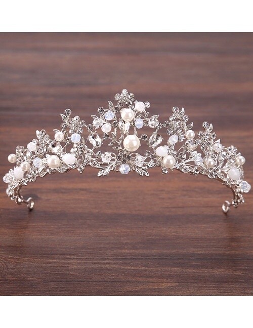The Classic Pearl &amp; Rhinestone Tiara