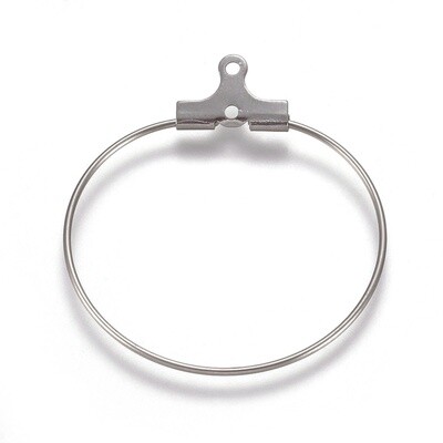 304 SS Hoop - 29.5x27mm (Pair)