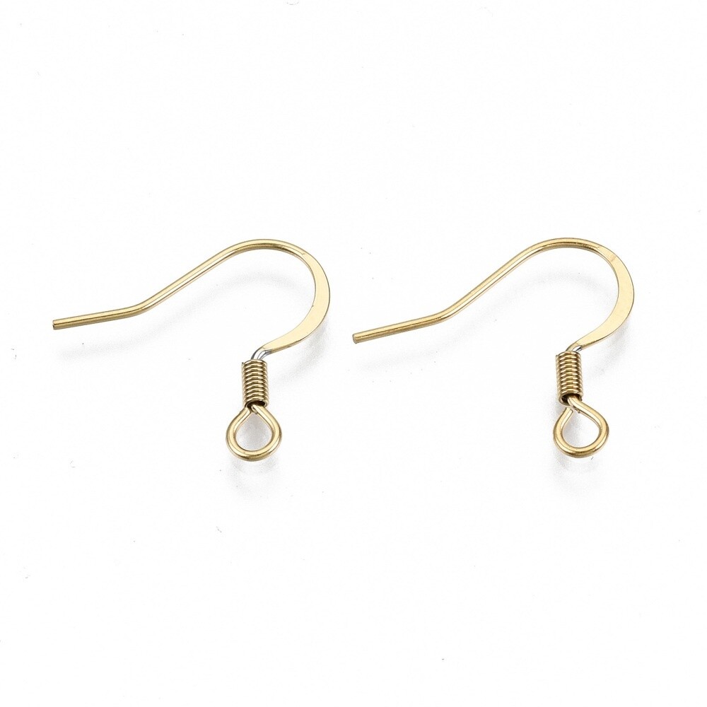 18K Gold Plated Hooks - 19x18.5mm (Pair)