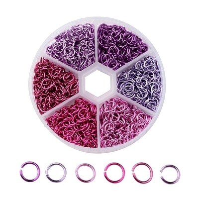 Jump Ring - Purple Mix 4mm
