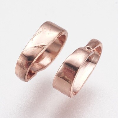 Snap On Bail - Rose Gold 7x5mm