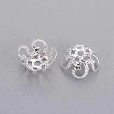 Silver Filigree Bead Cap - 10mm