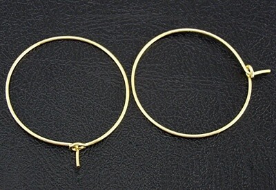 Earring Hoop - Gold 20mm (Pair)