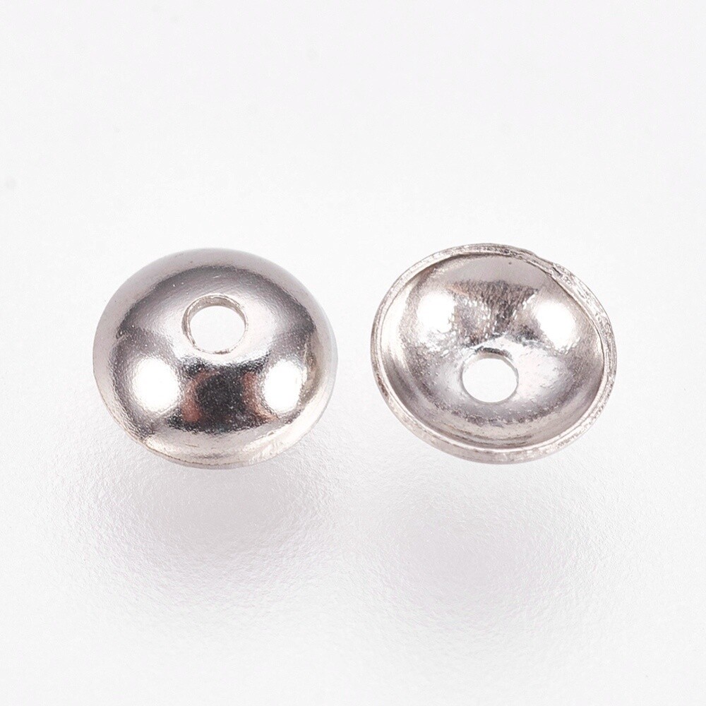 201 SS Plain Bead Cap - 4x1.5mm