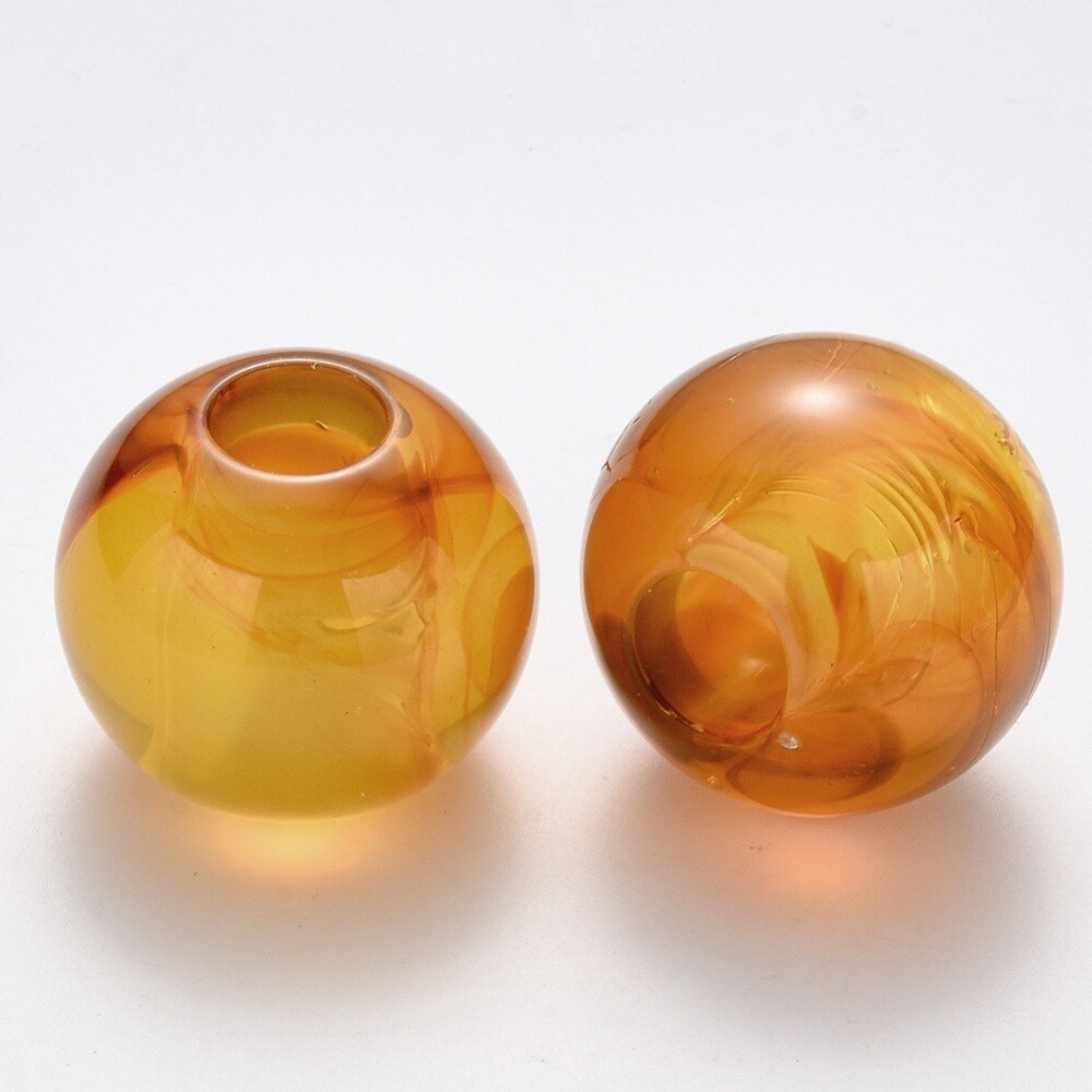 Acr Rondelle - Sandy Brown 36x29.5mm