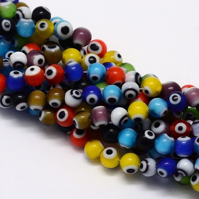 Evil Eye Bead - Mixed 8mm