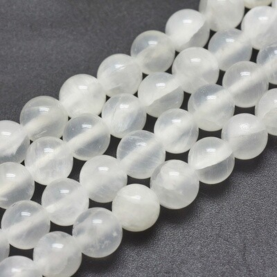 Selenite Round - 8mm