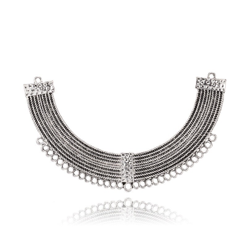 Chandelier Necklace Link - Silver 75x120mm