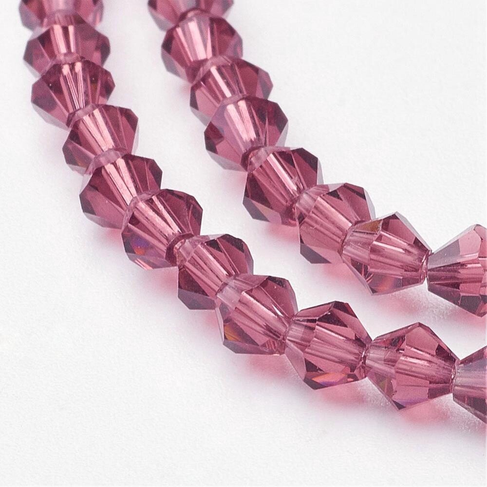 Bicone - Old Rose 4mm