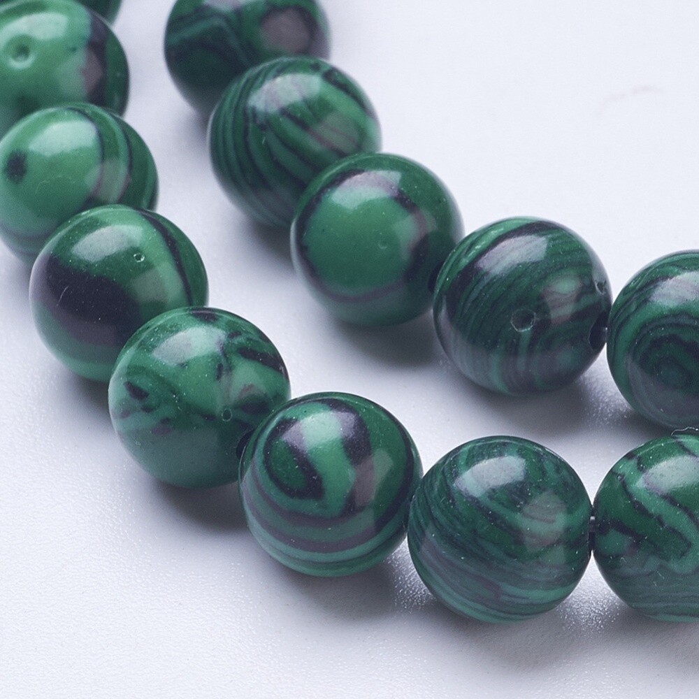 Malachite Syn. - 8mm