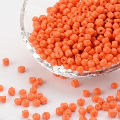 Seed Bead - Opaque Orange 6/0