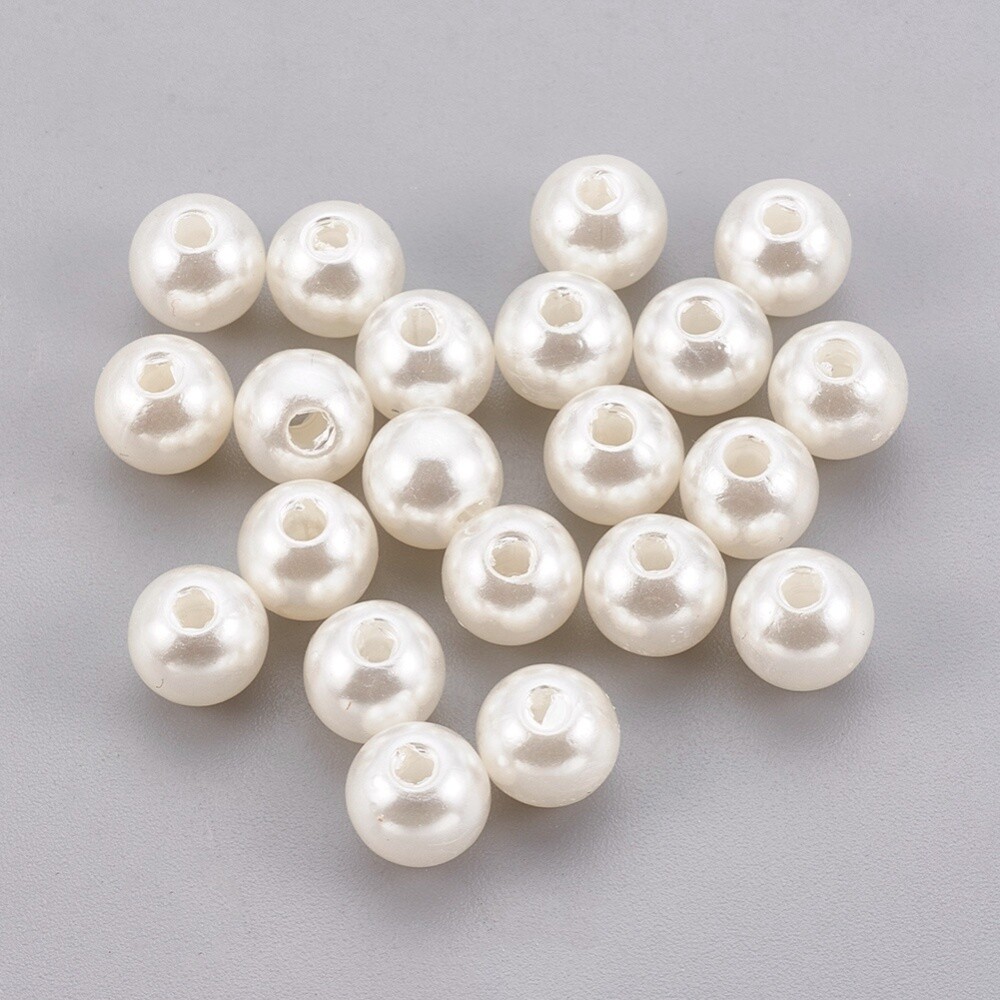 Acrylic Pearl - Old Lace 18mm
