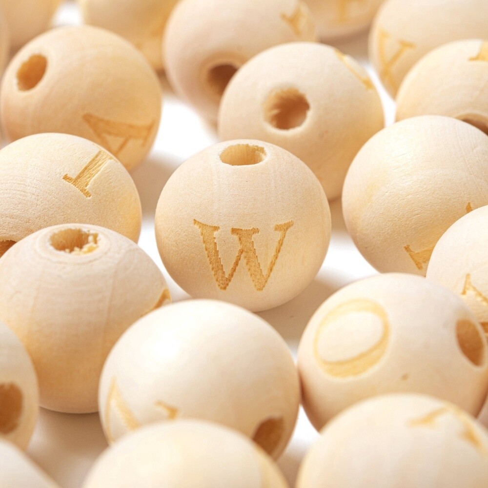 Wooden Letters - Round 15mm