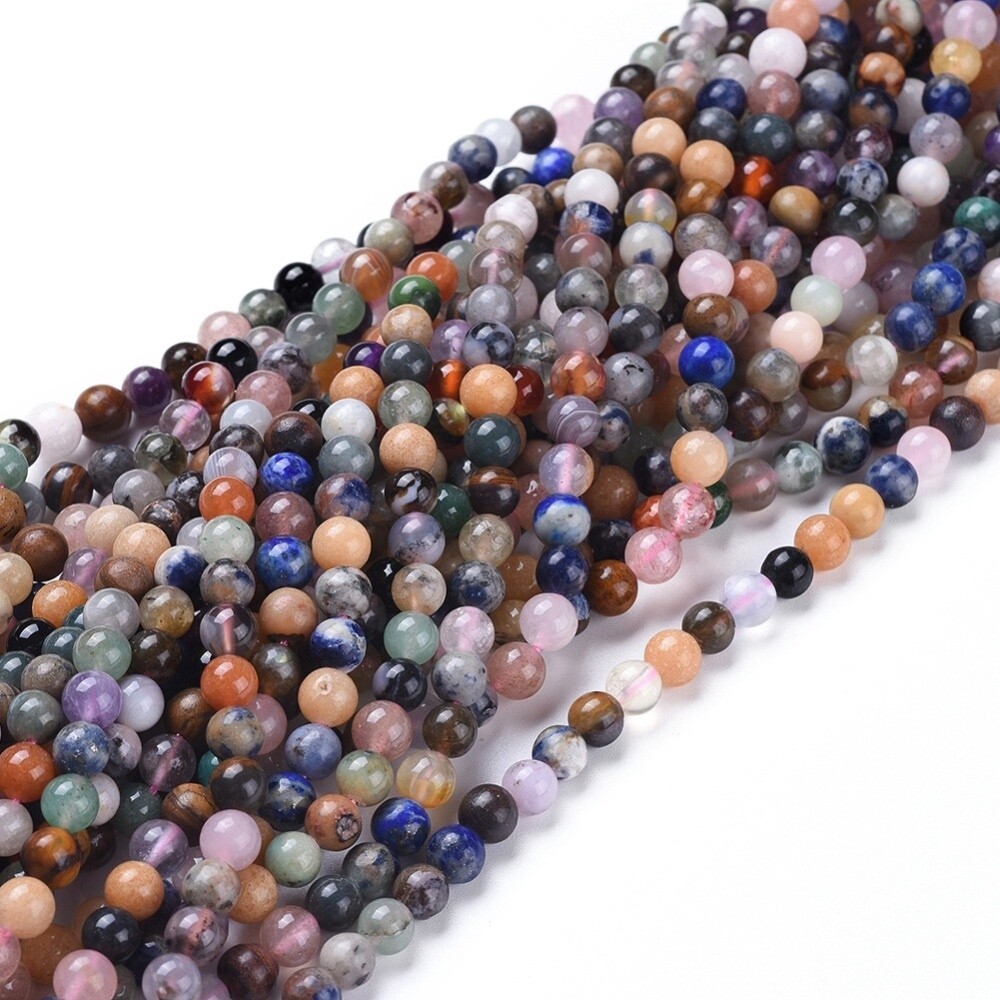 Semi Precious Round - Mixed 6-7mm