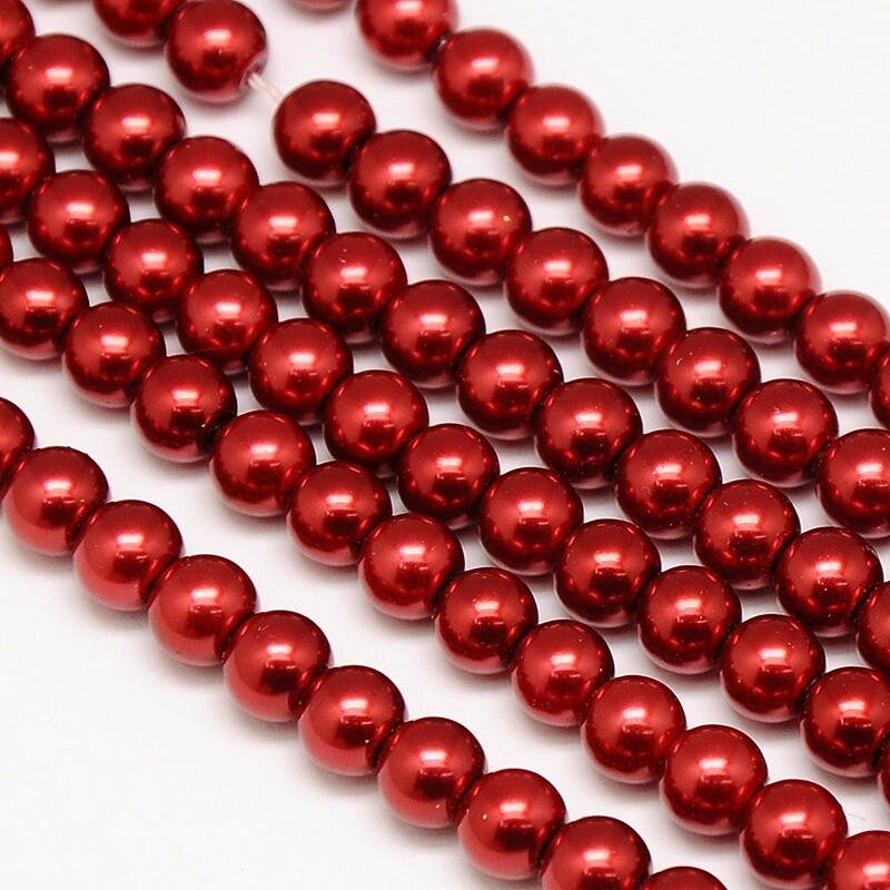 GB Pearl - Red 6mm