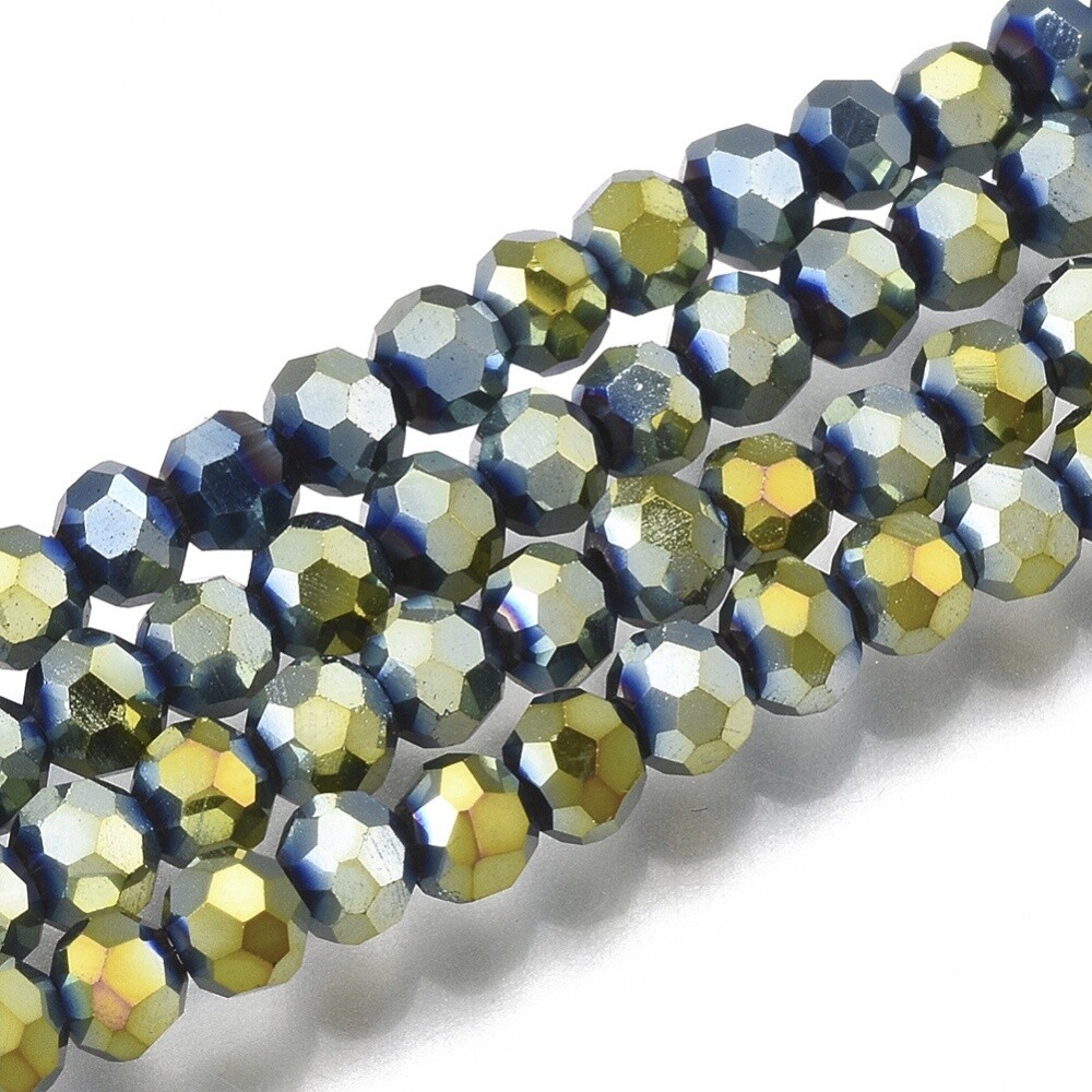 Cushion - Green Electroplated 3mm