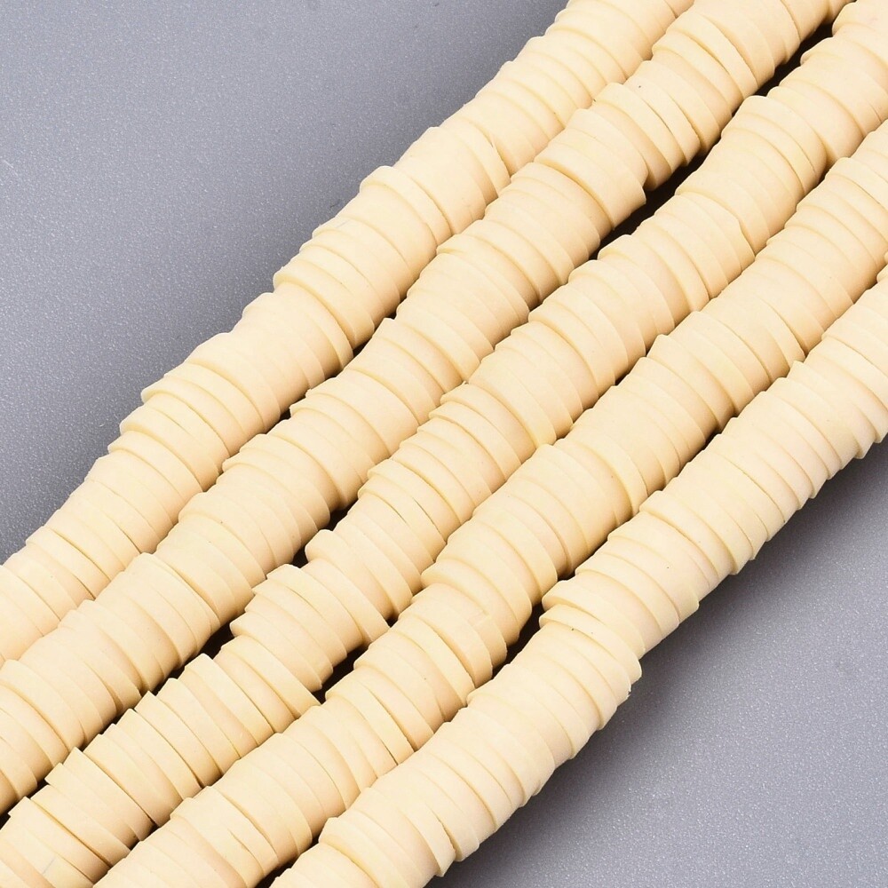 Heishi Beads - Bisque 6mm (~16 inch String)