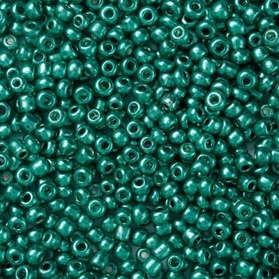Seed Bead - Metallic Dark Turquoise 8/0