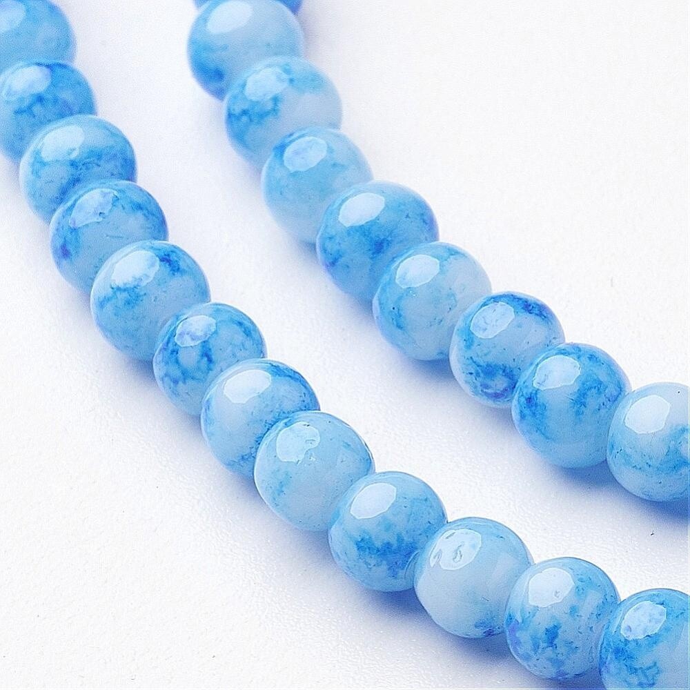 Spray Painted Blue Round - 4mm